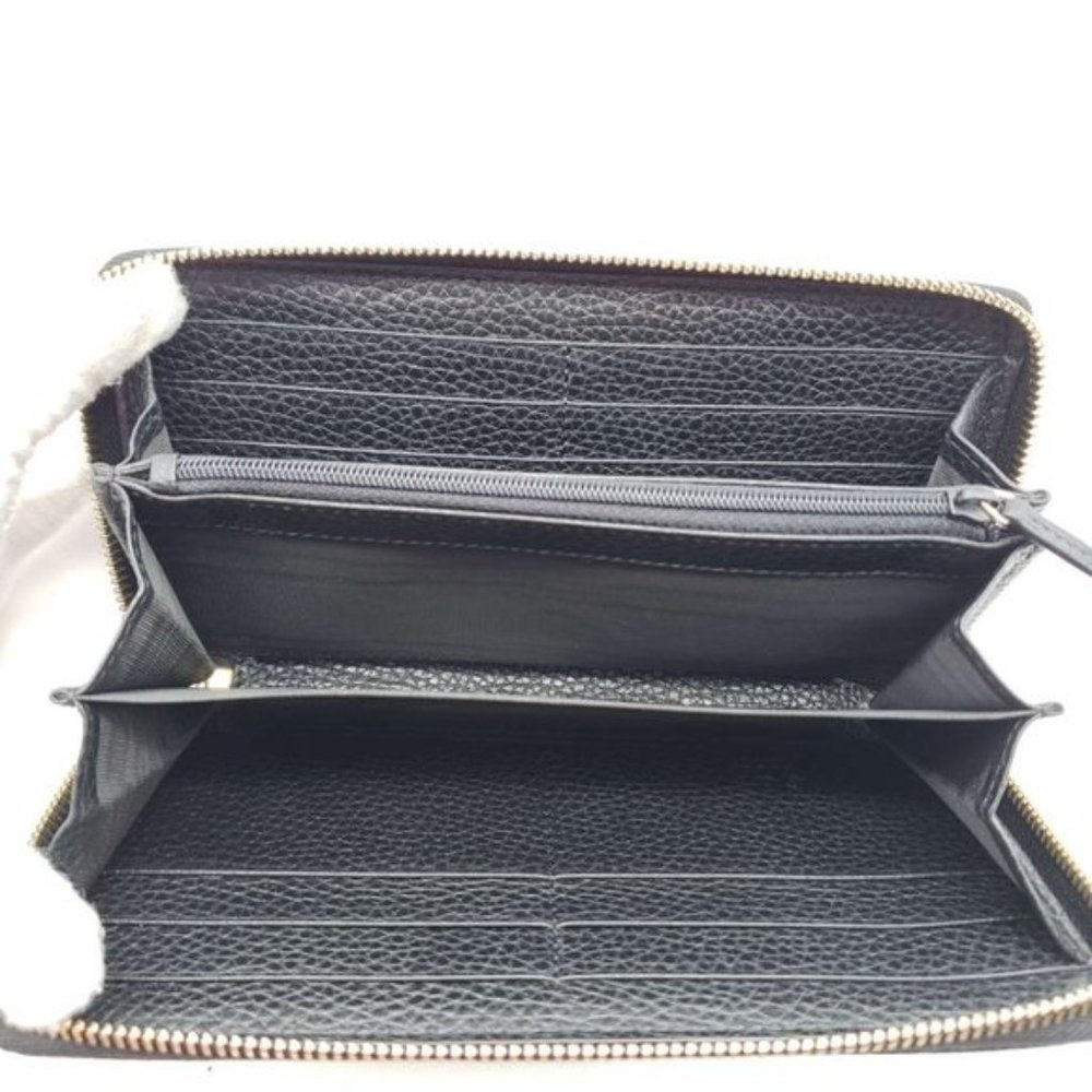 Authentic Gucci GG Black Zippy Wallet New - Picture 12 of 16